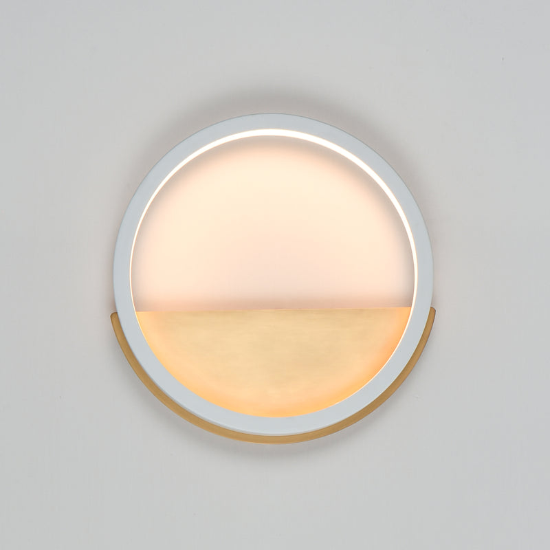 ET2 E24320-WTGLD Hoopla LED Wall Sconce | White/Gold
