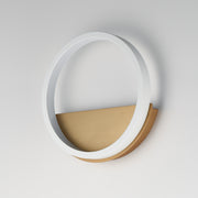 ET2 E24320-WTGLD Hoopla LED Wall Sconce | White/Gold