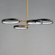 ET2 E24322-BKGLD Hoopla 4 Light LED Pendant | Black / Gold