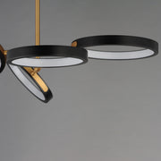 ET2 E24322-BKGLD Hoopla 4 Light LED Pendant | Black / Gold