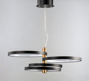 ET2 E24326-BKGLD Hoopla 4 Light LED Pendant | Black / Gold