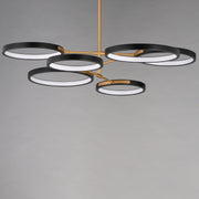 ET2 E24328-BKGLD Hoopla 6 Light LED Pendant | Black / Gold