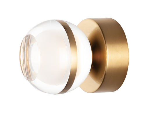 ET2 E24590-93NAB Swank LED Wall Sconce/Flush Mount | Natural Aged Brass