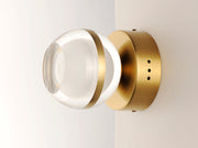 ET2 E24590-93NAB Swank LED Wall Sconce/Flush Mount | Natural Aged Brass