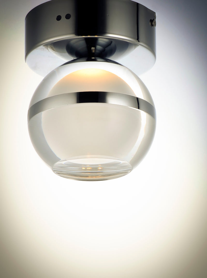 ET2 E24590-93PC Swank LED Wall Sconce/Flush Mount | Polished Chrome