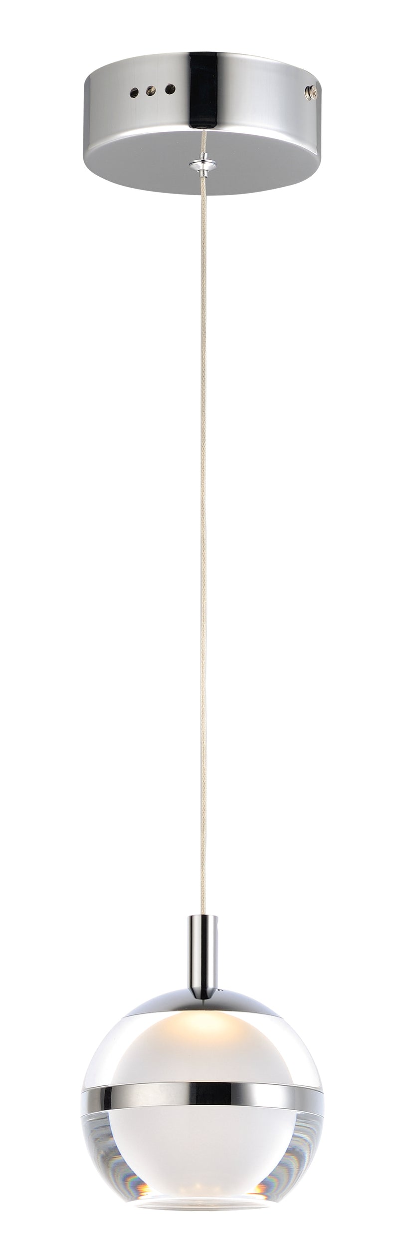 ET2 E24591-93PC Swank 1 Light LED Pendant | Polished Chrome