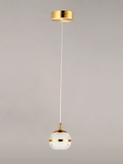 ET2 E24591-93NAB Swank 1 Light LED Pendant | Natural Aged Brass