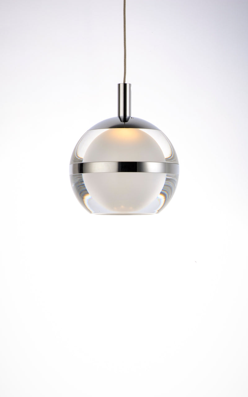 ET2 E24595-93PC Swank 5 Light LED Pendant | Polished Chrome