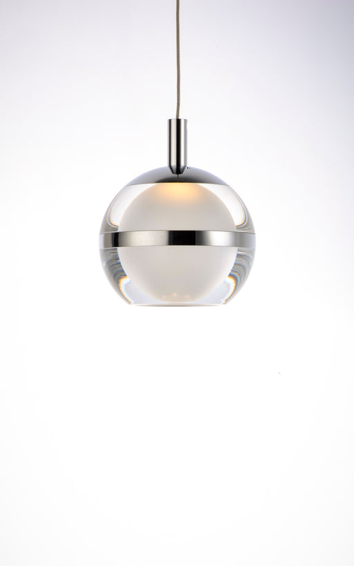 ET2 E24595-93PC Swank 5 Light LED Pendant | Polished Chrome
