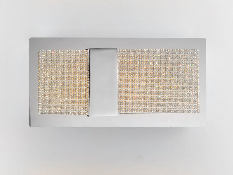 ET2 E24605-122PC Sparkler 2 Light LED Wall Sconce | Polished Chrome