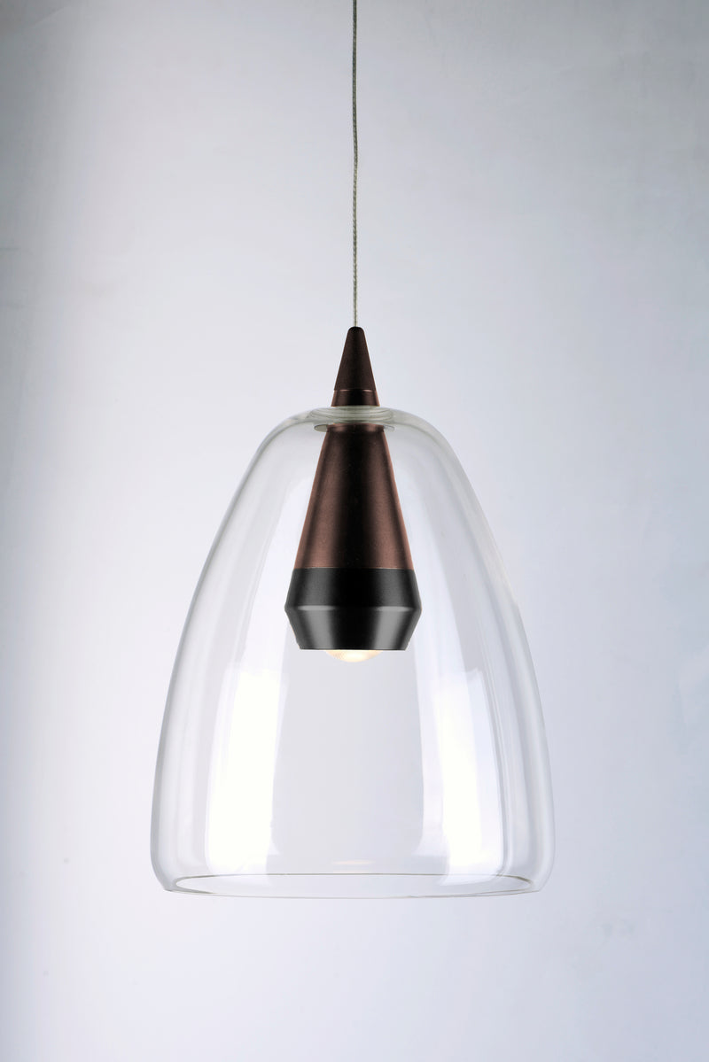 ET2 E24608-18BKCOF Sven LED Pendant | Black / Coffee