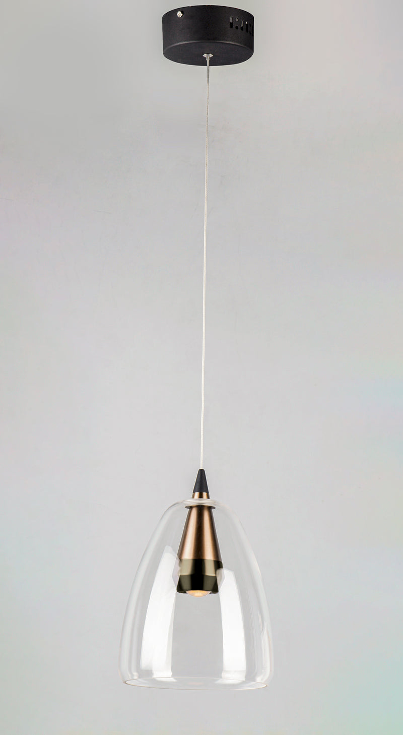 ET2 E24608-18BKCOF Sven LED Pendant | Black / Coffee