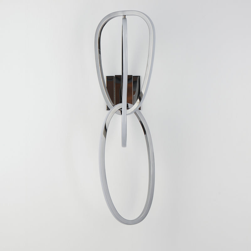 ET2 E24613-BC Unity 3 Light LED Wall Sconce | Black Chrome