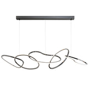 ET2 E24616-BC Unity 5 Light LED Pendant | Black Chrome
