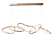 ET2 E24616-BCN Unity 5 Light LED Pendant | Brushed Champagne