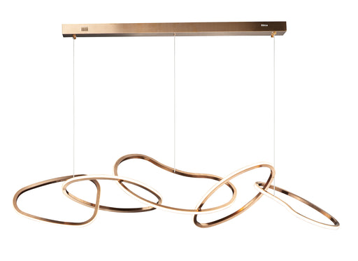 ET2 E24616-BCN Unity 5 Light LED Pendant | Brushed Champagne
