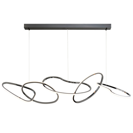 ET2 E24616-BC Unity 5 Light LED Pendant | Black Chrome