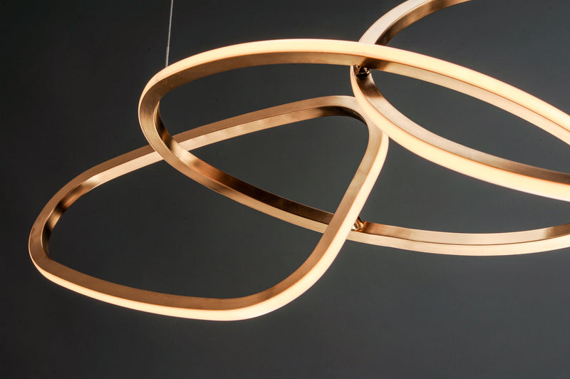 ET2 E24616-BCN Unity 5 Light LED Pendant | Brushed Champagne