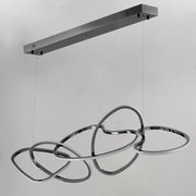 ET2 E24616-BC Unity 5 Light LED Pendant | Black Chrome