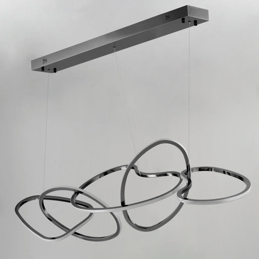 ET2 E24616-BC Unity 5 Light LED Pendant | Black Chrome