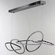 ET2 E24616-BC Unity 5 Light LED Pendant | Black Chrome