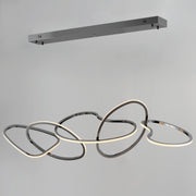 ET2 E24616-BC Unity 5 Light LED Pendant | Black Chrome