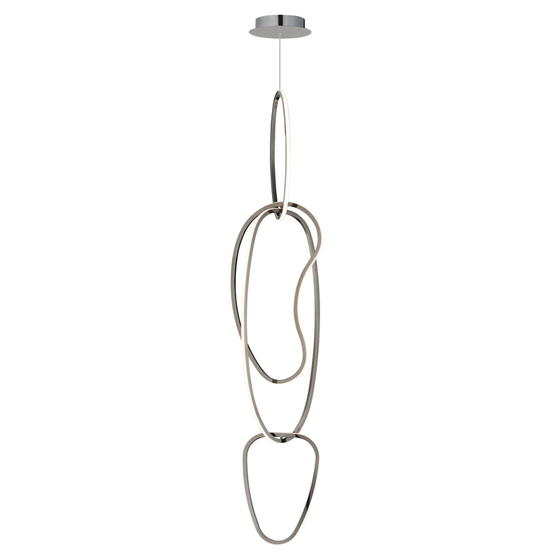 ET2 E24617-BC Unity Vertical LED Pendant | Black Chrome
