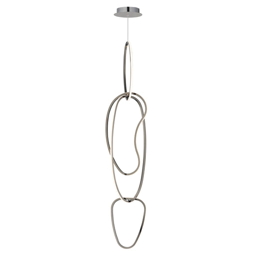 ET2 E24617-BC Unity Vertical LED Pendant | Black Chrome