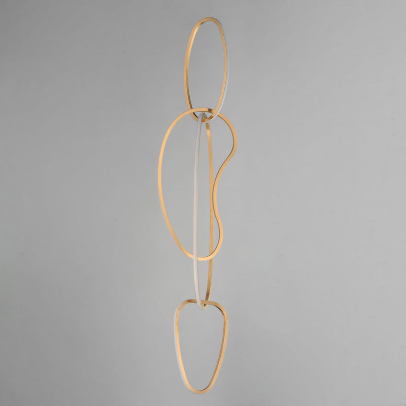 ET2 E24617-BCN Unity Vertical LED Pendant | Brushed Champagne