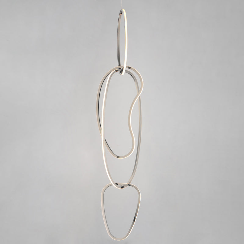 ET2 E24617-BC Unity Vertical LED Pendant | Black Chrome