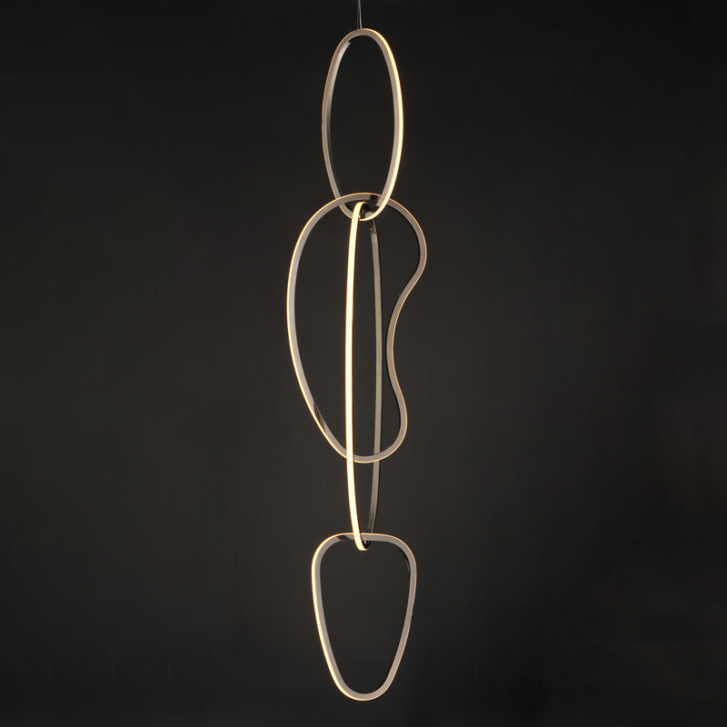 ET2 E24617-BC Unity Vertical LED Pendant | Black Chrome