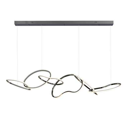 ET2 E24618-BC Unity 6 Light LED Pendant | Black Chrome