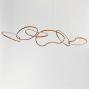 ET2 E24618-BCN Unity 6 Light LED Pendant | Brushed Champagne
