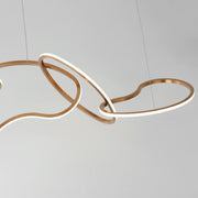 ET2 E24618-BCN Unity 6 Light LED Pendant | Brushed Champagne