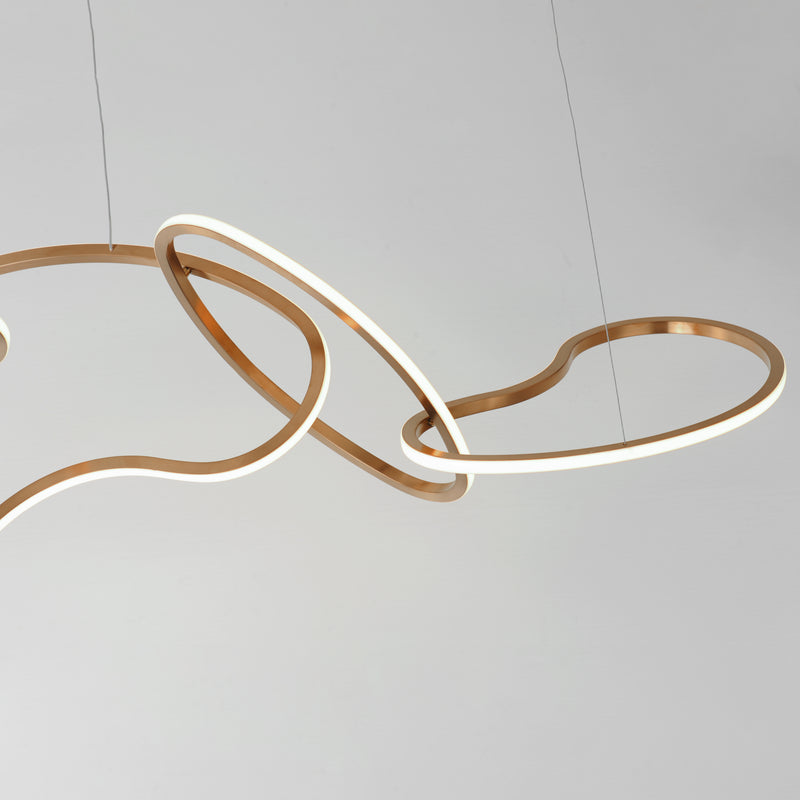 ET2 E24618-BCN Unity 6 Light LED Pendant | Brushed Champagne