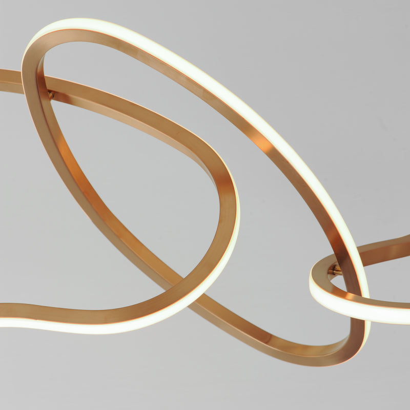 ET2 E24618-BCN Unity 6 Light LED Pendant | Brushed Champagne