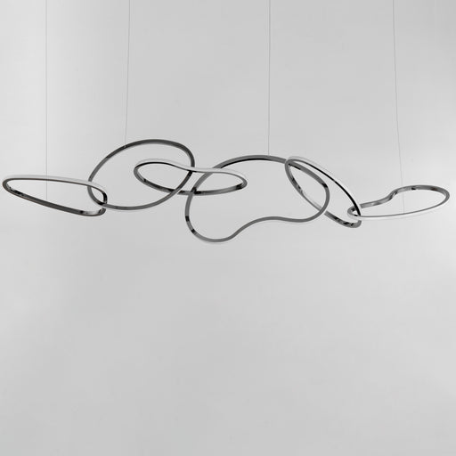 ET2 E24618-BC Unity 6 Light LED Pendant | Black Chrome