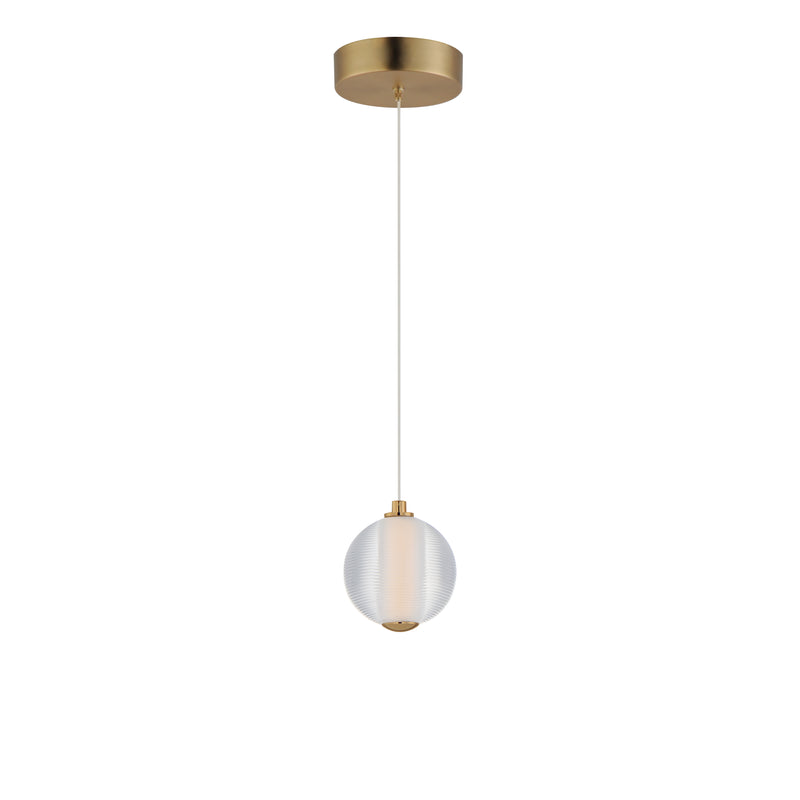 ET2 E24641-144GLD Rhythm 1 Light LED Pendant | Gold
