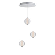 ET2 E24643-144PC Rhythm 3 Light LED Pendant | Polished Chrome