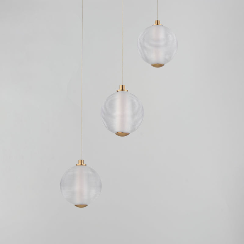 ET2 E24643-144GLD Rhythm 3 Light LED Pendant | Gold