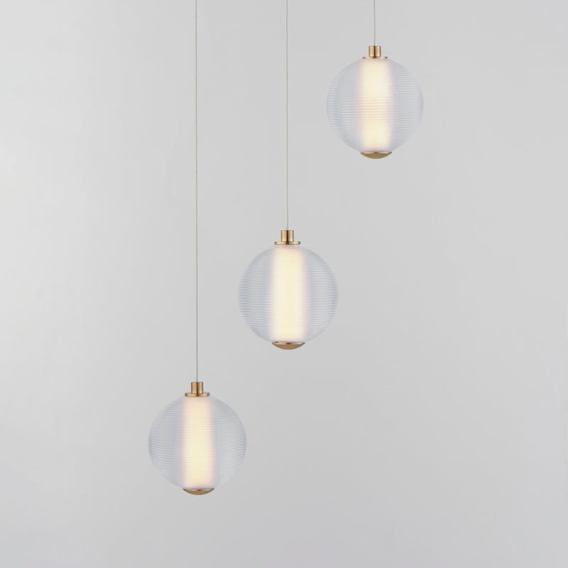 ET2 E24643-144GLD Rhythm 3 Light LED Pendant | Gold
