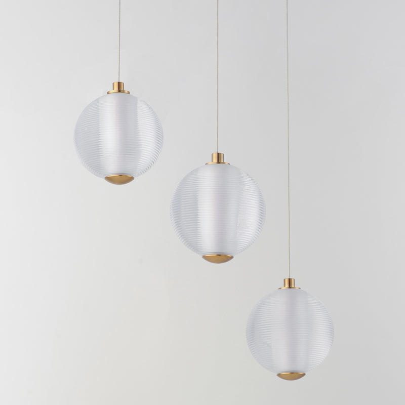 ET2 E24643-144GLD Rhythm 3 Light LED Pendant | Gold