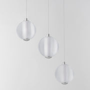 ET2 E24643-144PC Rhythm 3 Light LED Pendant | Polished Chrome