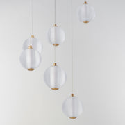 ET2 E24646-144GLD Rhythm 9 Light LED Pendant | Gold
