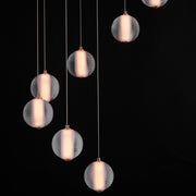 ET2 E24646-144GLD Rhythm 9 Light LED Pendant | Gold