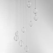 ET2 E24646-144PC Rhythm 9 Light LED Pendant | Polished Chrome