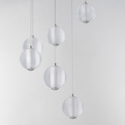 ET2 E24646-144PC Rhythm 9 Light LED Pendant | Polished Chrome