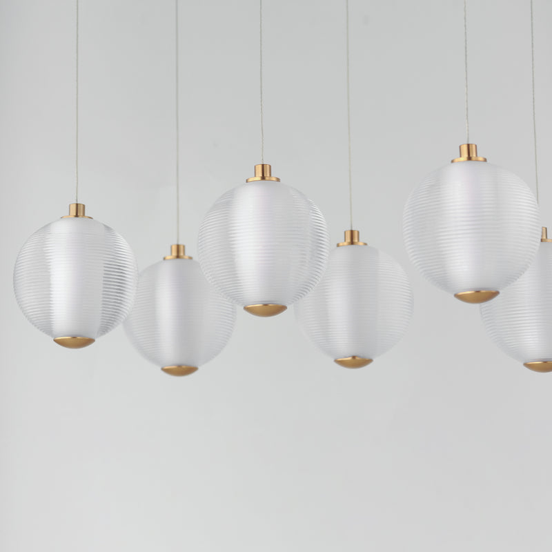 ET2 E24648-144GLD Rhythm 10 Light LED Pendant | Gold
