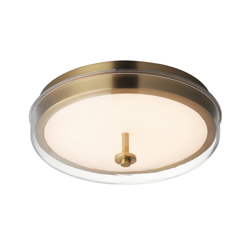 ET2 E24660-18NAB Voto LED Flush Mount | Natural Aged Brass