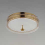ET2 E24660-18NAB Voto LED Flush Mount | Natural Aged Brass